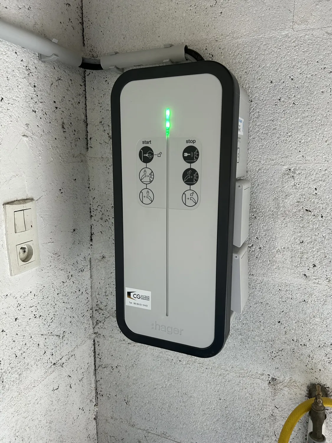 installation borne recharge voiture electrique betton